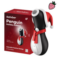 Satisfyer Penguin Holiday Edition - Vibrador e Estimulador de Clitóris com 11 Modos de Vibração à Prova D’Água Satisfyer Penguin Holiday Edition - Vibrador e Estimulador de Clitóris com 11 Modos de Vibração à Prova D’Água