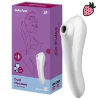 Satisfyer Dual Pleasure - Estimulador de Clitoris e Ponto G com 11 Modos de Vibração e Controle via APP Satisfyer Dual Pleasure - Estimulador de Clitoris e Ponto G com 11 Modos de Vibração e Controle via APP