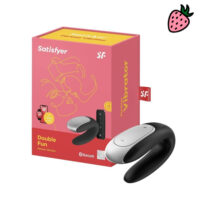 Satisfyer Double Fun - Vibrador de Casal com Controle Remoto e Controle via APP Satisfyer Double Fun - Vibrador de Casal com Controle Remoto e Controle via APP
