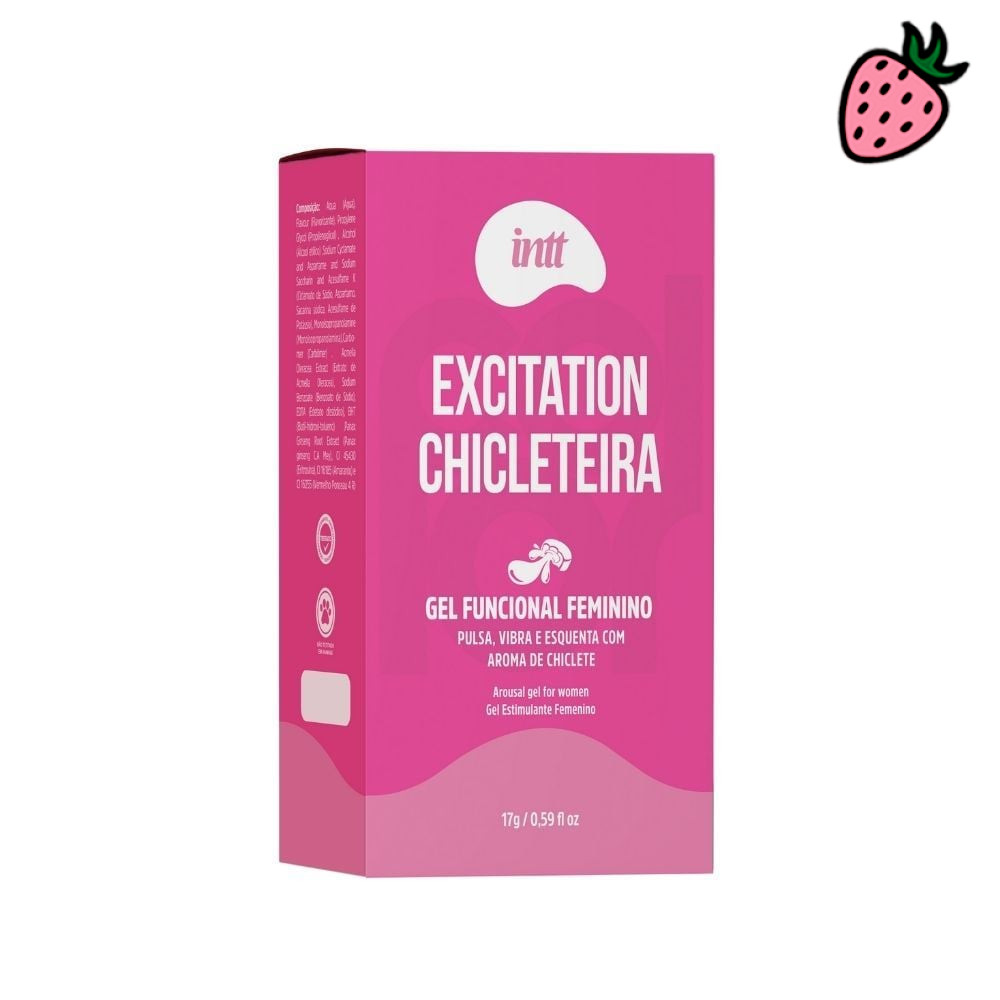 Gel Excitation Chicleteira Intt - Potencializador de Orgasmo Feminino Beijável - imagem 2