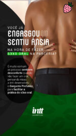 Garganta Profunda Com Aroma De Morango 15Ml Intt