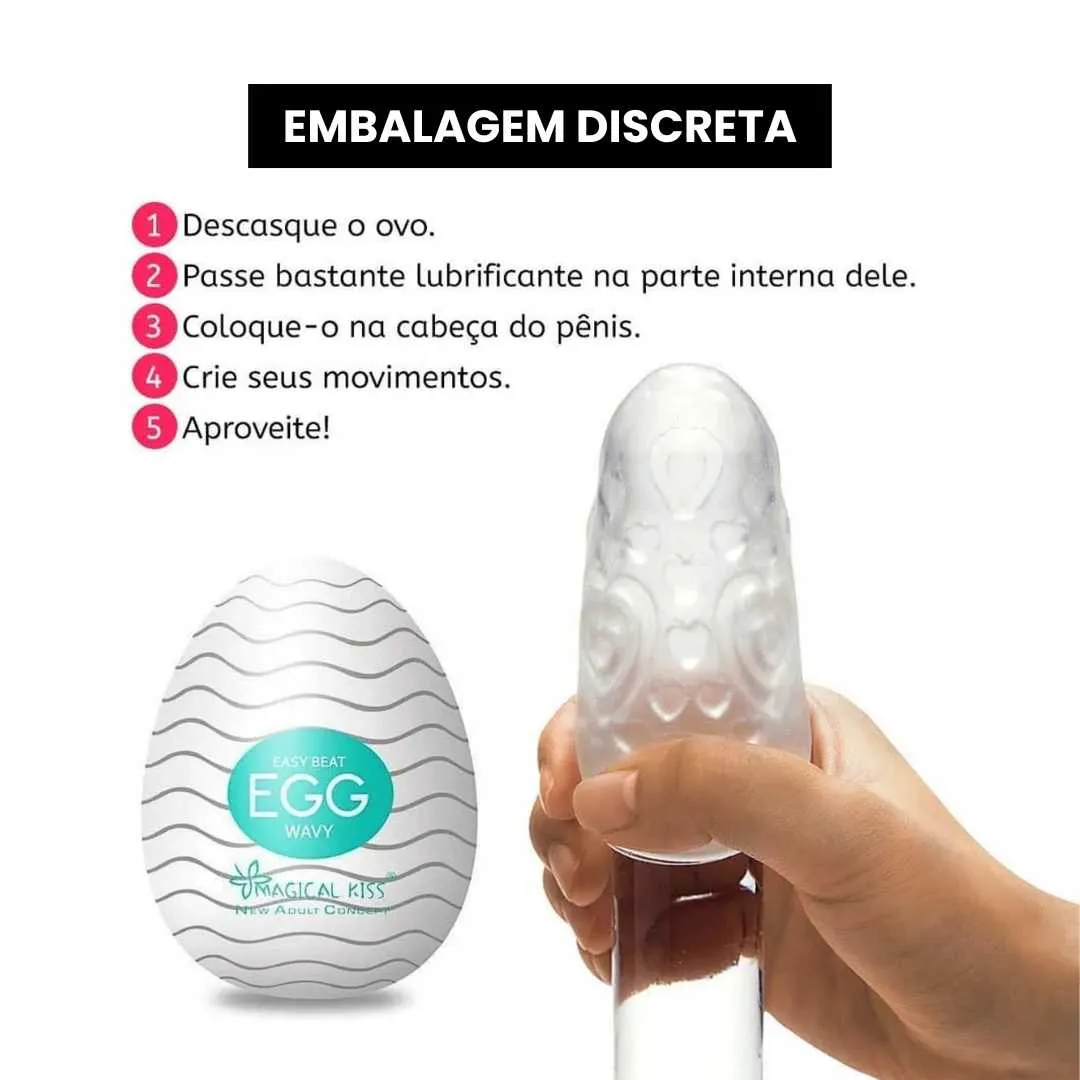 Kit Prazer Masculino — Egg, Lubrificante e Higienizador
