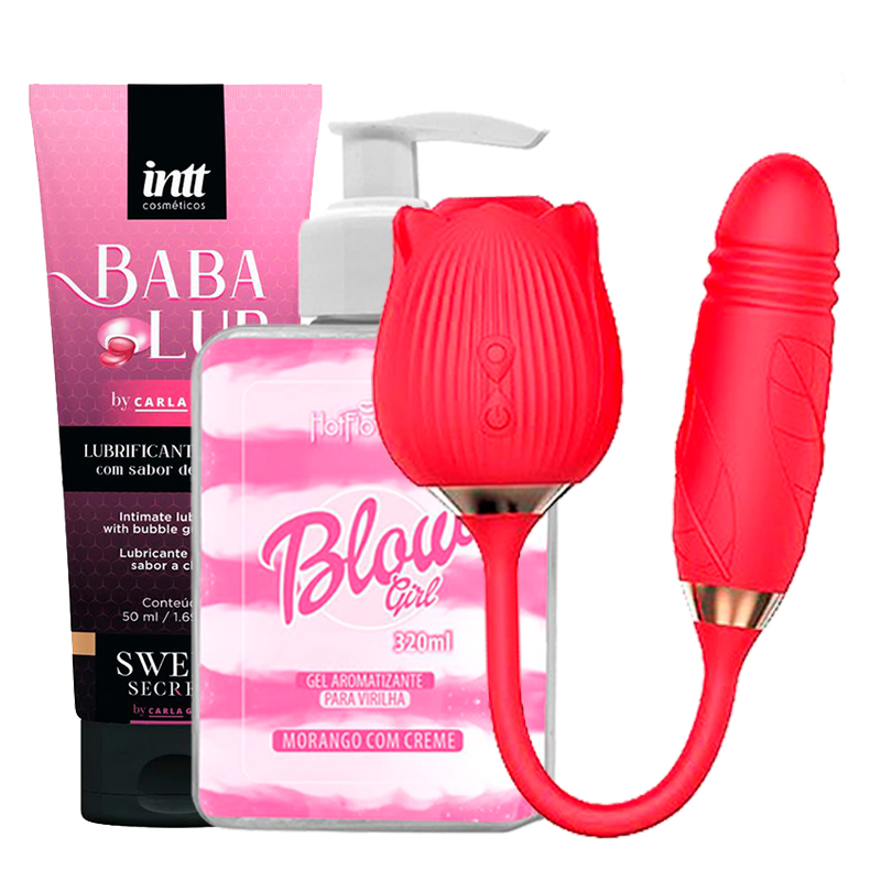 Kit Rosa Chiclete — Estímulo Profundo, Sabor + Aroma