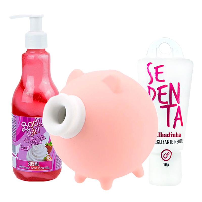 Kit Ela por Ela — Estímulo, Deslizante e Hidratante Beijável
