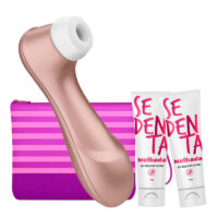 Kit Satisfyer Luxo – Satisfyer Pro 2 Generation 2 + 2 Géis Lubrificantes + Necessaire Kit Satisfyer Luxo – Satisfyer Pro 2 Generation 2 + 2 Géis Lubrificantes + Necessaire