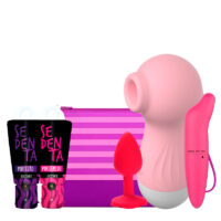 Kit Sedenta Total – Excitantes + Vibradores + Plug Anal + Necessaire Kit Sedenta Total – Excitantes + Vibradores + Plug Anal + Necessaire