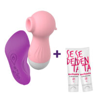 Kit Clímax Digital: Vibrador de Calcinha + Sugador + Lubrificantes Sedenta Kit Clímax Digital: Vibrador de Calcinha + Sugador + Lubrificantes Sedenta