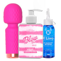 Kit Ritual do Prazer – Vibrador Varinha + Blow Girl + Limpa Toys Kit Ritual do Prazer – Vibrador Varinha + Blow Girl + Limpa Toys