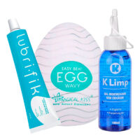 Kit Prazer Masculino – Egg, Lubrificante + Higienizador Kit Prazer Masculino – Egg, Lubrificante + Higienizador
