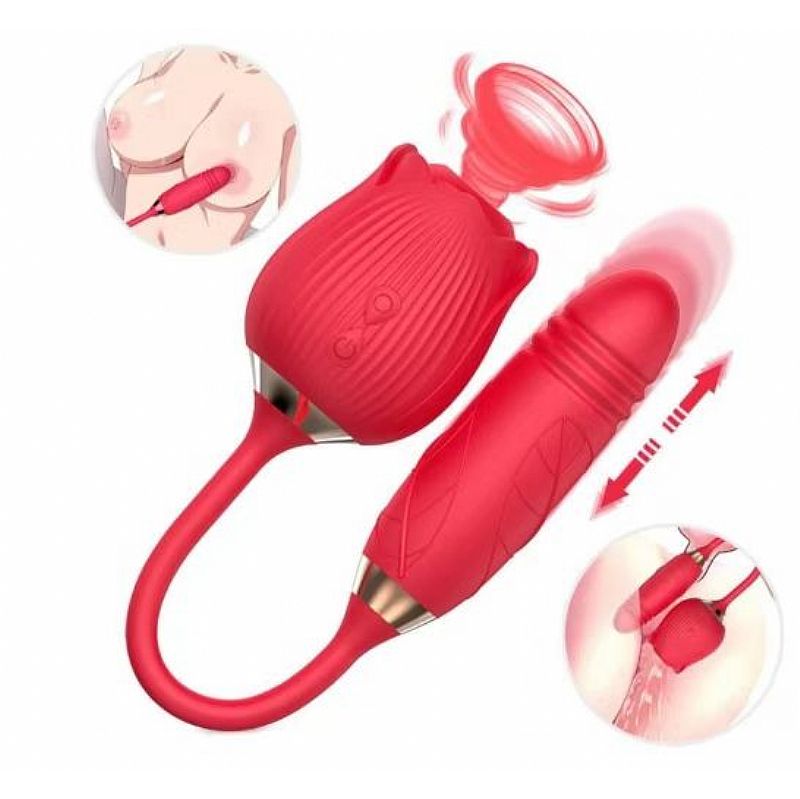 Vibrador Sophie em formato de rosa
