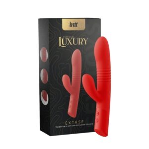 Êxtase Luxury Intt - Vibrador com Função de Vai e Vem e Estímulo Clitoriano