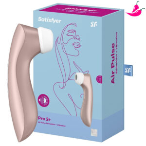 Satisfyer PRO 2+ UP - Sugador e Estimulador de Clitóris com Ondas de Pressão à Prova D’Água