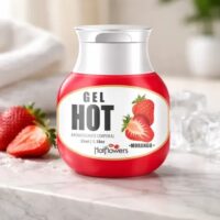 Gel Hot Aromatizante Morango 35ml Hot Flowers Gel Hot Aromatizante Morango 35ml Hot Flowers