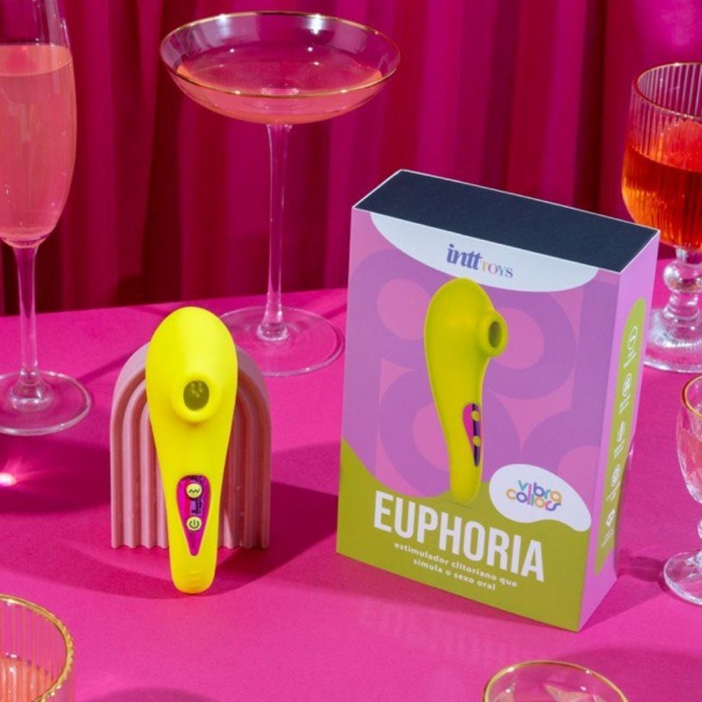 Euphoria Intt - Vibrador de Estimulo Clitoriano Simulador de Sexo Oral - imagem 2