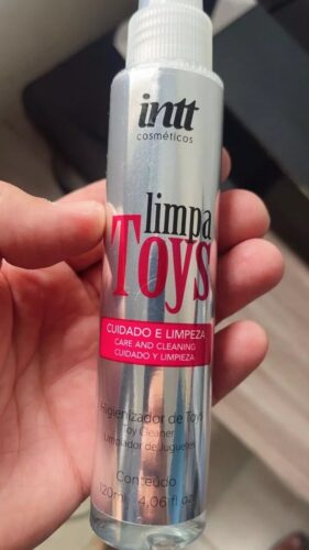 Click to view full screen Limpa Toys Higienizador Intt - Líquido para Cuidado e Limpeza 120ml photo review