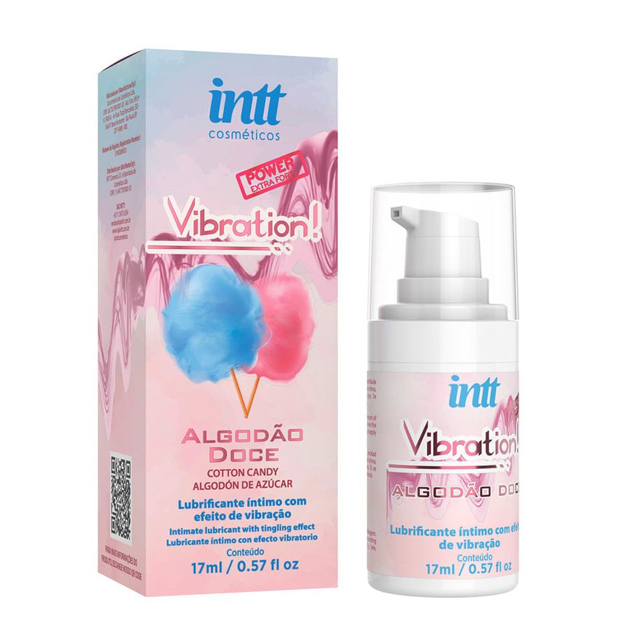 Vibration Sabor Algodão Doce — Gel Excitante que Vibra Power