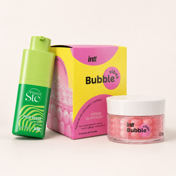 Kit Intt Bubble Vibes 3 em 1 Pico Pulse Chiclete de Menta