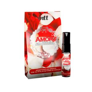 Kit Decorativo Amor em Pétalas 100 Pétalas + Perfume Ambiente 15ml