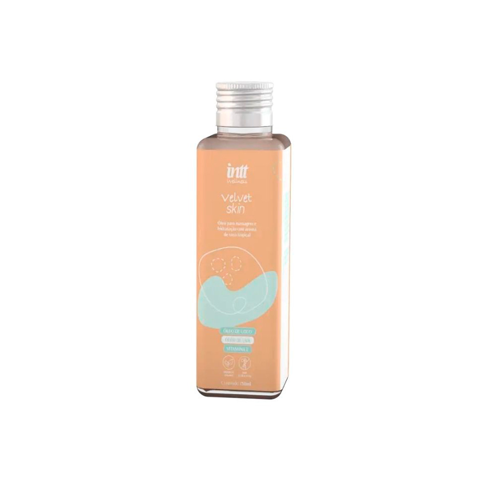 Velvet Skin Intt – Óleo Corporal Hidratante para Massagem Aroma de Coco 130ml - Cosméticos Original | Satisfeel - Foto 3