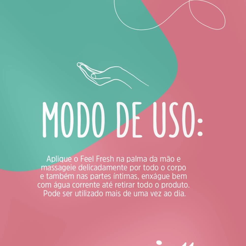 Feel Fresh Sabonete Líquido Íntimo e Corporal Morango 100ml