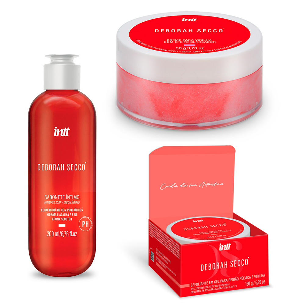Kit Déborah Secco Creme Clareador + Esfoliante Íntimo + Sabonete