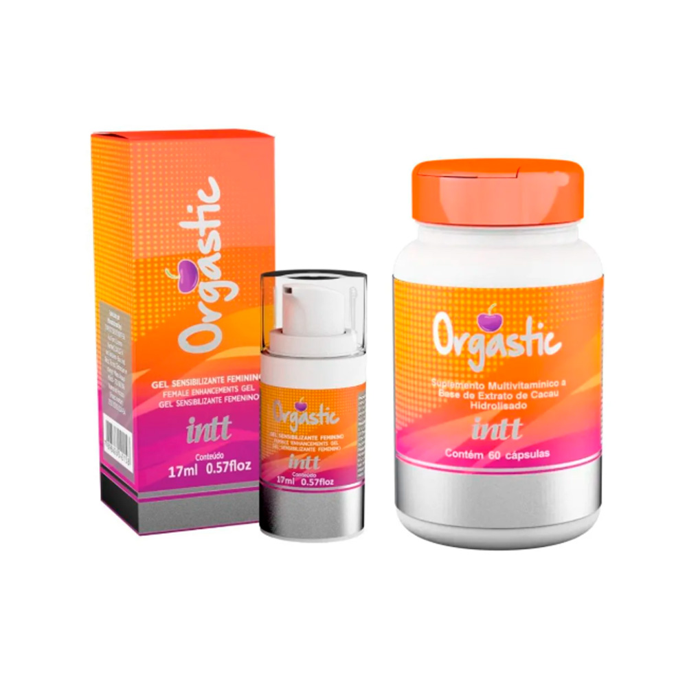Kit Libido Feminina Orgastic Gel Excitante Feminino