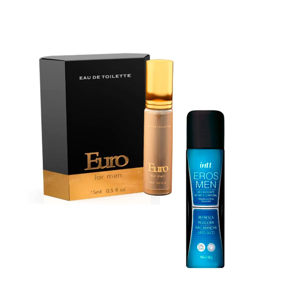 Kit Prazer Masculino Euro Perfume e Desodorante Masculino