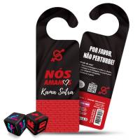 Aviso de Porta Kama Sutra Hétero + Dados - Nós Amamos Aviso de Porta Kama Sutra Hétero + Dados - Nós Amamos