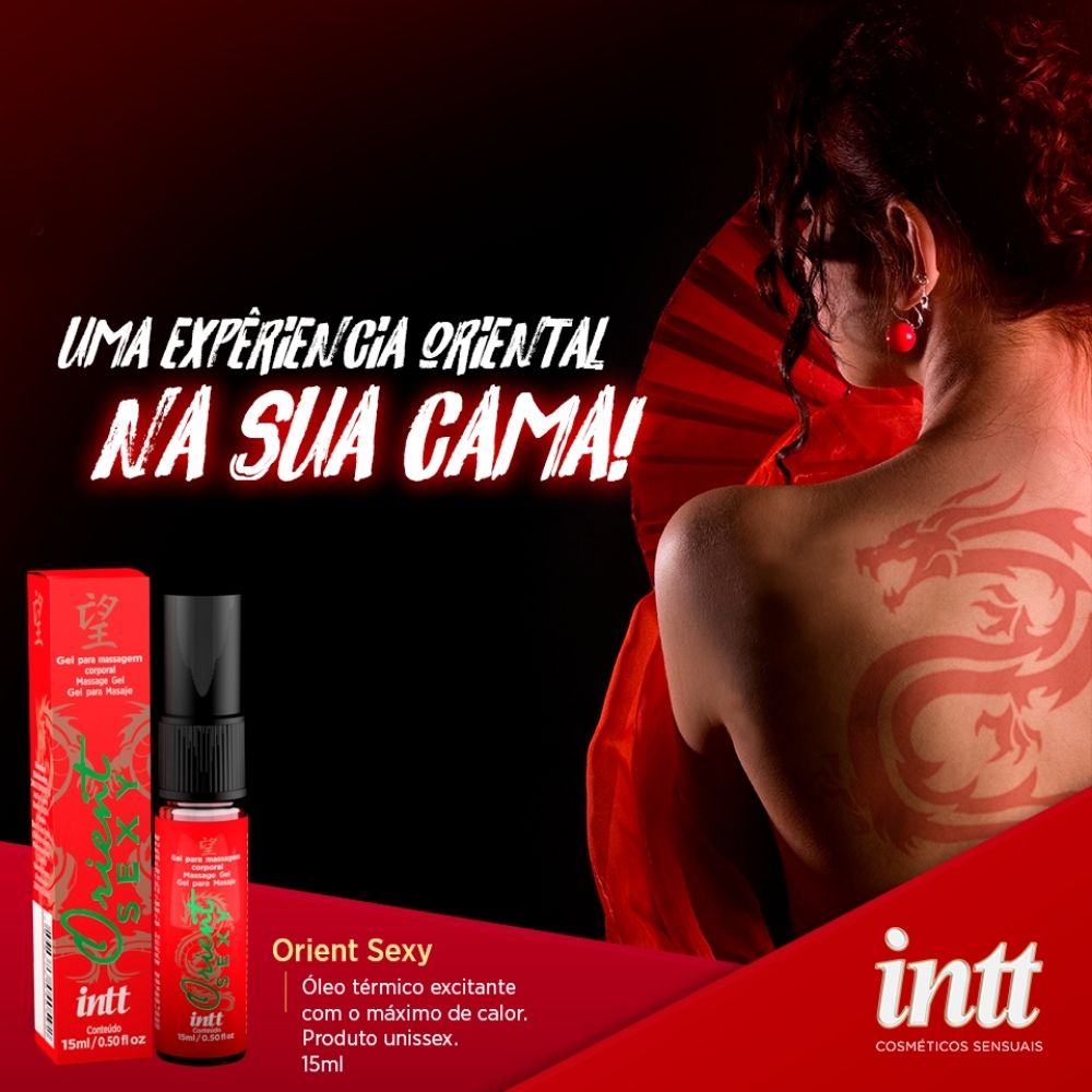Orient gel unissex com efeito quente 15ml