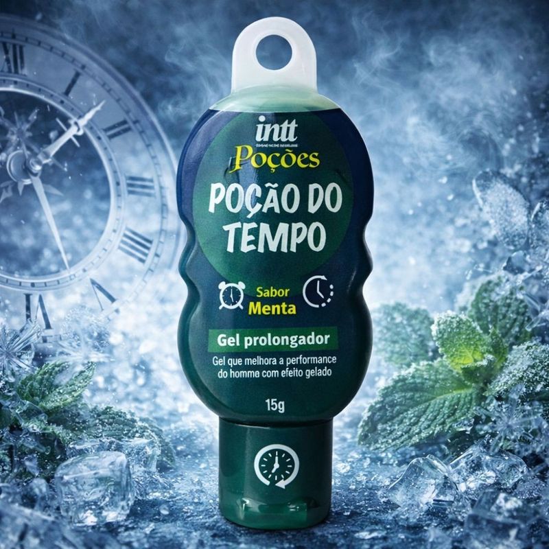 Poção do Tempo Intt - Gel Prolongador Masculino Aroma de Menta