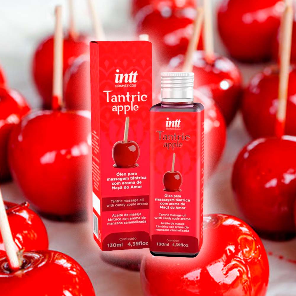 Tantric Apple Intt – Óleo Corporal para Massagem com Aroma de Maçã do Amor 130ml - Cosméticos Original | Satisfeel - Foto 4