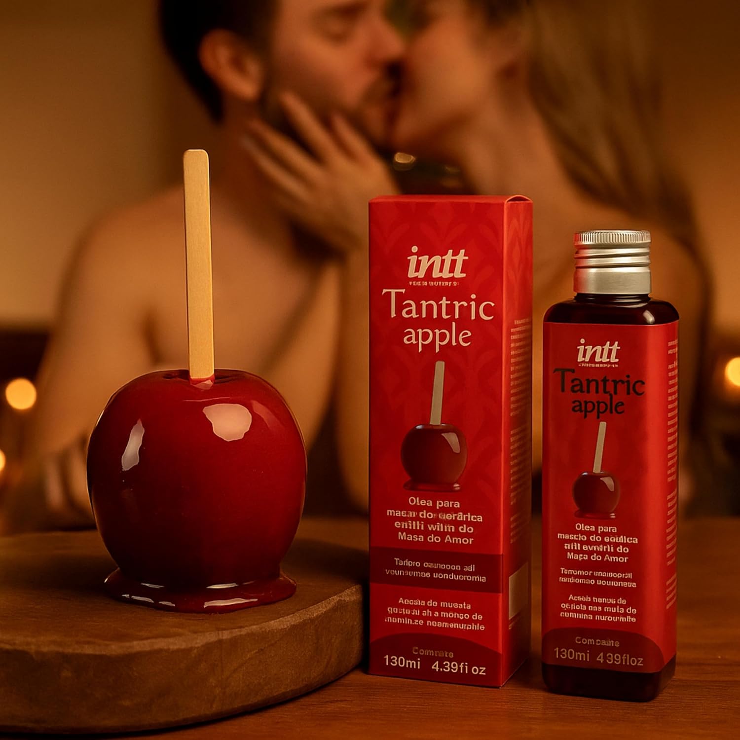 Tantric Apple Intt – Óleo Corporal para Massagem com Aroma de Maçã do Amor 130ml - Cosméticos Original | Satisfeel - Foto 5