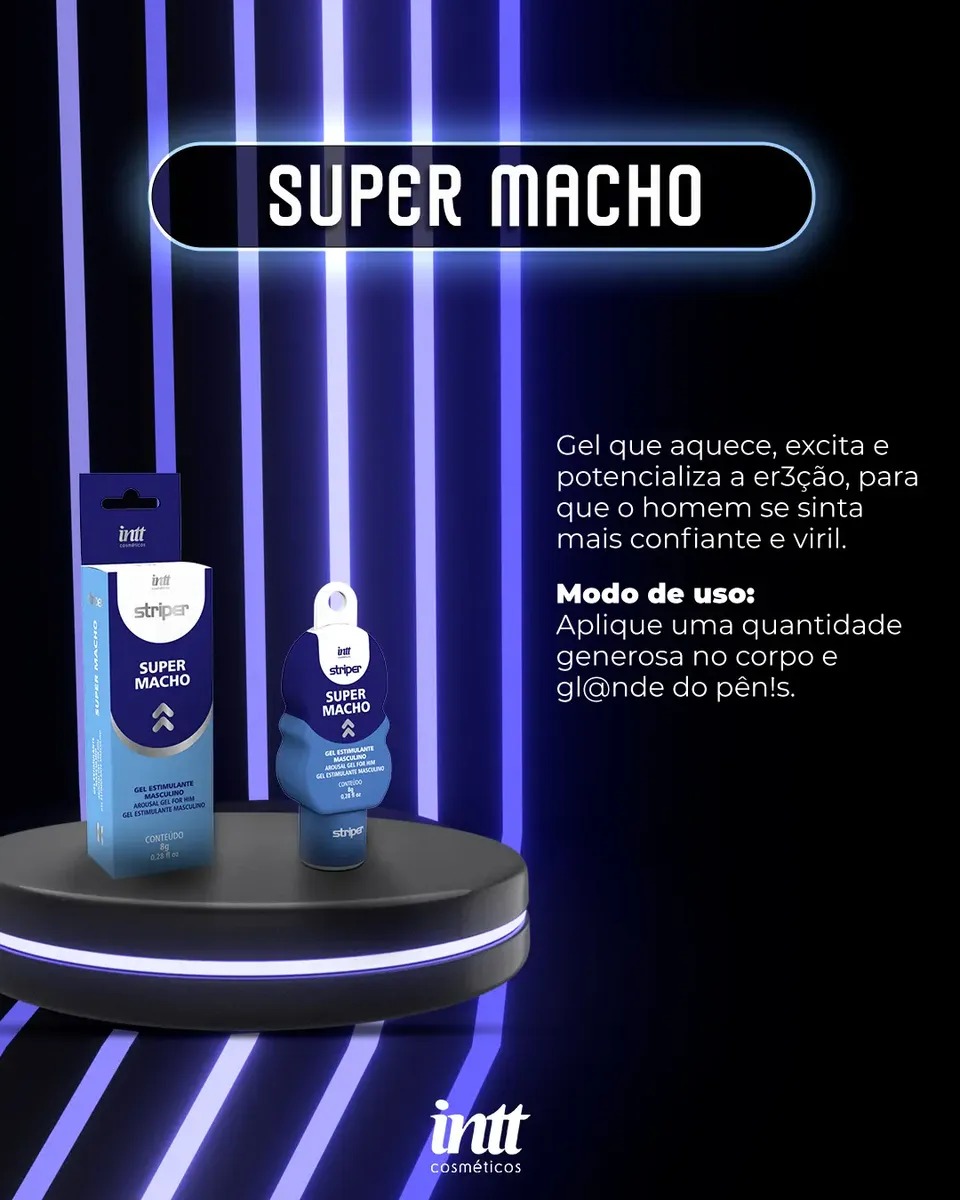Super Macho Gel Masculino 8g