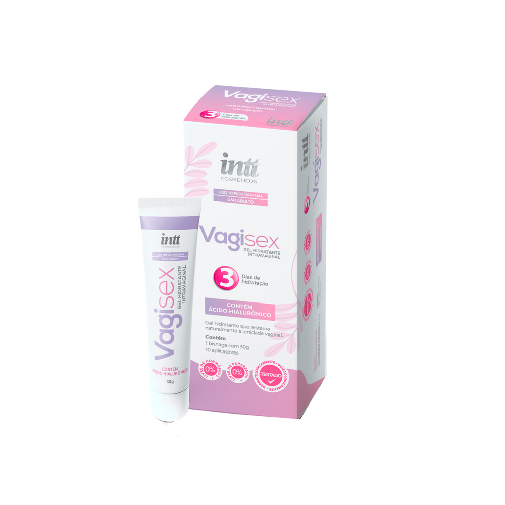 Vagisex Intt — Gel Hidratante Feminino 30g com 10 Aplicadores