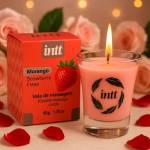Vela de Massagem Beijável e Sexo Oral - Aroma Morango 40g