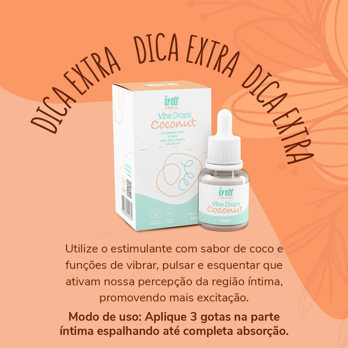Vibe Drops Coconut Intt - Gel Estimulante à Base de Jambu